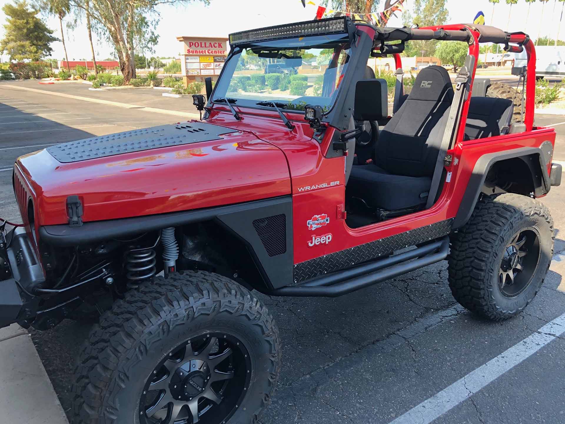 Jeep 2001 Red completed