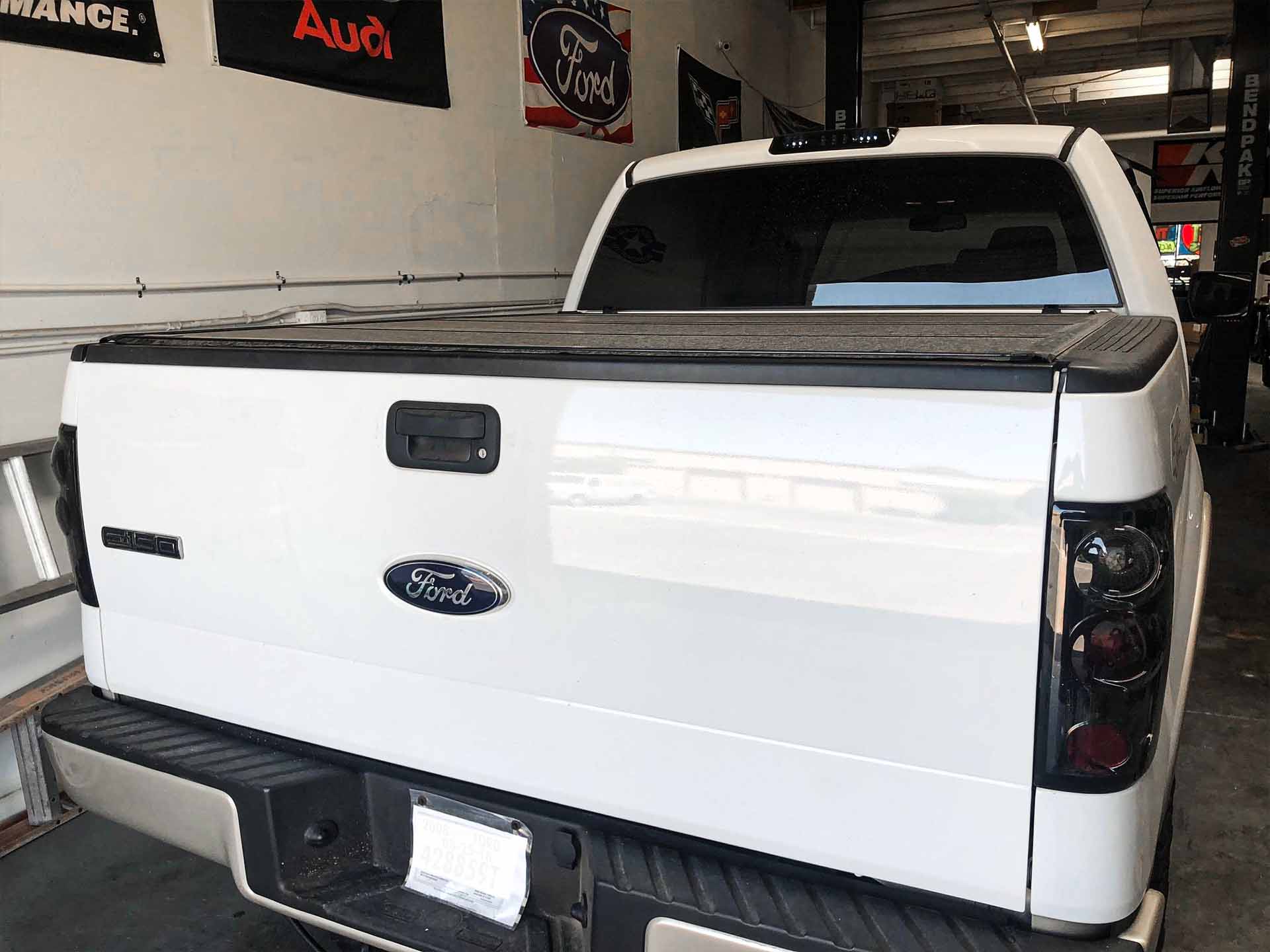 Ford F150 white grill light tint Taillights after